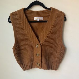 Distressed Sweater Vest